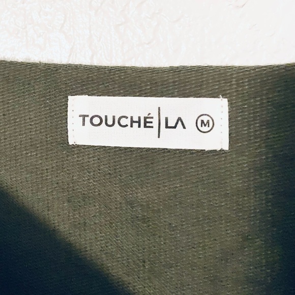 LA Collective Cropped Sweater (Olive Green) - Picture 5 of 6
